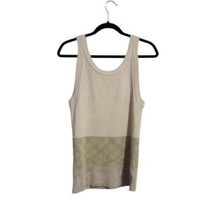 ANTHROPOLOGIE Jo Sweater Tank‎ in taupe knit tank size L